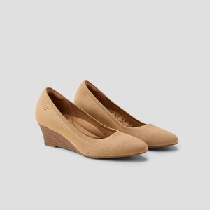 Vivaia Almond Toe Wedge Tamia Pro Nutmeg Brown Heel